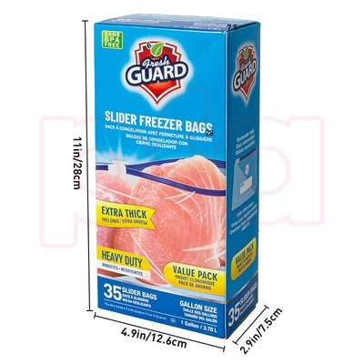 31110, Fresh Guard Slider Freezer Gallon 35CT, 191554311107