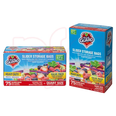 31107, Fresh Guard Slider Storage Quart 75CT, 191554311077