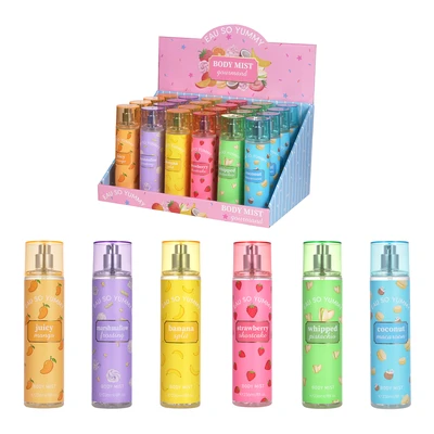 87605, EAU SO YUMMY Fragrance Body Mist PDQ 236ml/8oz Juicy/Marshmallow/Banana/Strawberry/Whipped/Coconut, 191554874138