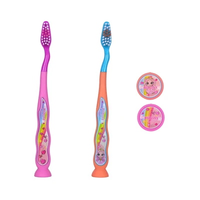 68038, Oral Fusion Kids Princess Toothbrush & Cap 4PK Set, 191554680388