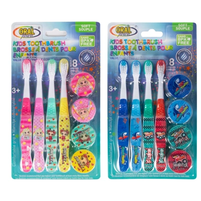 68068, Oral Fusion Kids Toothbrush 8PK, 191554680685