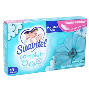 SS18WFM, Suavitel Fabric Sheet 18Count Waterfall Mist, 035000980380