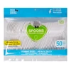 36061, Ideal Dining 50CT Plastic Spoon Jumbo, 191554360617