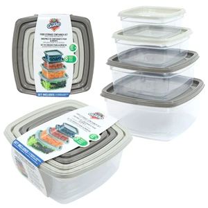 56137, Fresh Guard Square Food Storage Container Set 4pcs, 191554561373