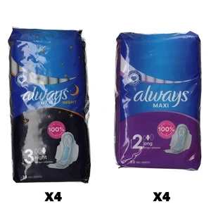 ALWAYS-MBOX, Always Maxi Pads 8PC MiXED BOX, 8006540584316