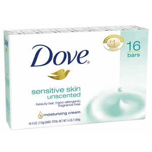 DS16S, Dove Soap 4oz 16PK Sensitive, 011111377462