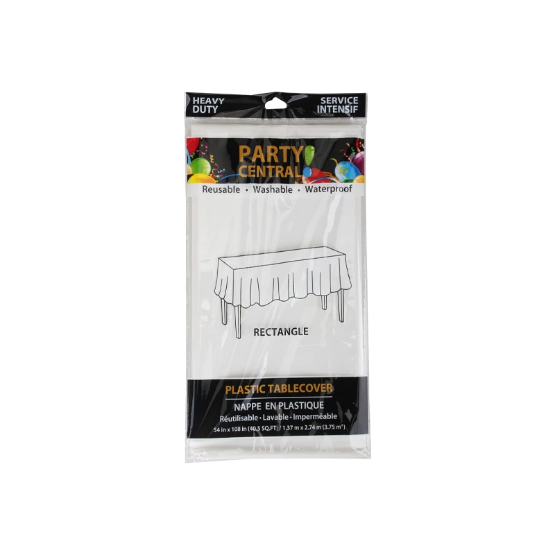 Table Cover Rectangular 54*108In White