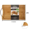 32318, Ideal Kitchen Bamboo Cutting Board w/ handle L, 191554323186