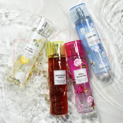 88818, Women's Body Mist Display 8 oz/ 236 ml Love Of Fruits, 4 Scents Lavender/Macadamia Vanilla/Rose Blossom/White Jasmine - United Scents, 191554886322