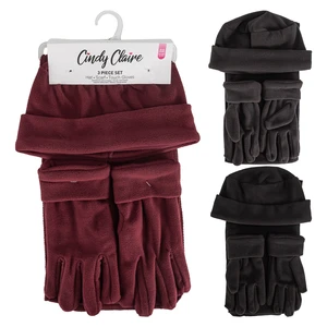 15015, 3pcs Women's Set Hat+Scarf+Gloves, 191554150157
