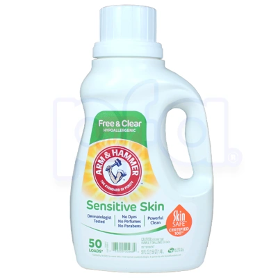 AHSS50-FC, Arm & Hammer 50oz Detergent Sensitive Skin Free & Clear, 033200002680