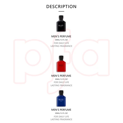 88524, Eau de Parfum 1.0 oz/30 ml 3 Pcs Set for Men Black Intense/Blue Intense/Red Intense - United Scents, 191554885240