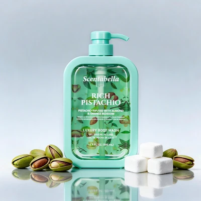 60659, Scentabella Body Wash 16.9oz – Rich Pistachio, 191554606593