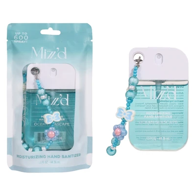 60923, Liquid Hand Sanitizer Spray Single Braclete 1.5oz With Bag Ocean Seascape, 191554609235