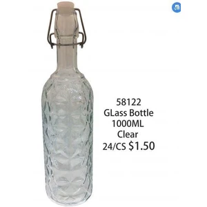 58122, Glass Bottle 750ML Clear, 191554581227