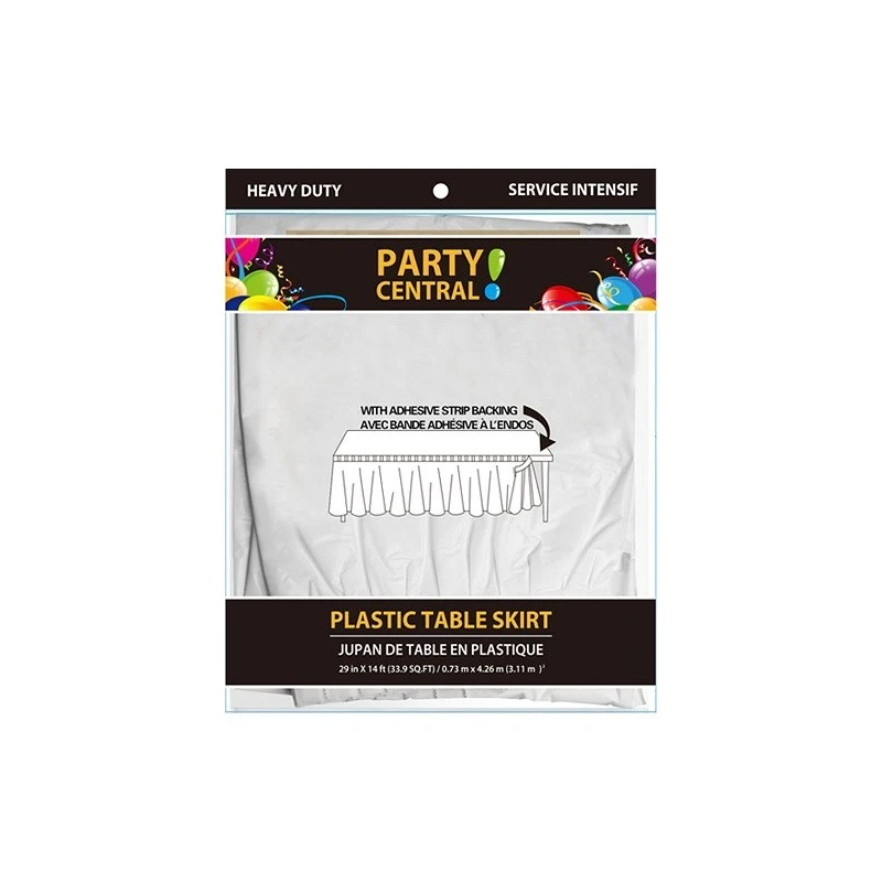Table Skirt Rectangular White
