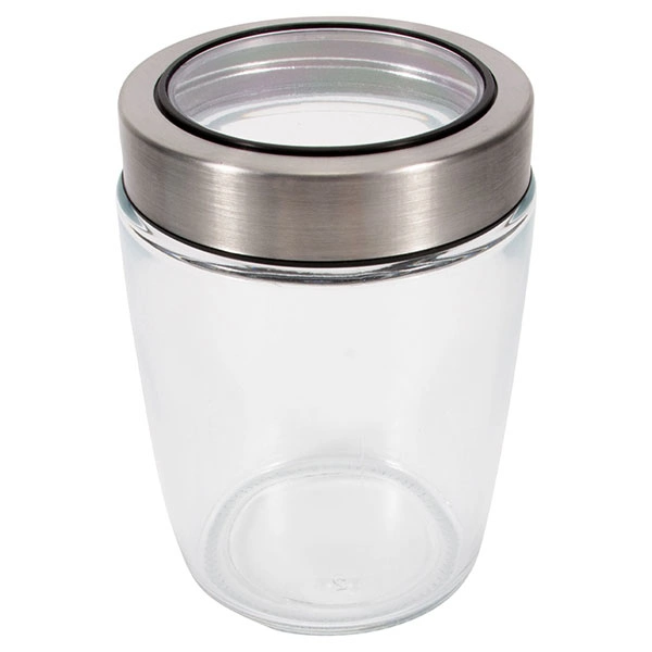 33055, Ideal Kitchen Glass Jar Chrome Lid 500ML, 191554330559