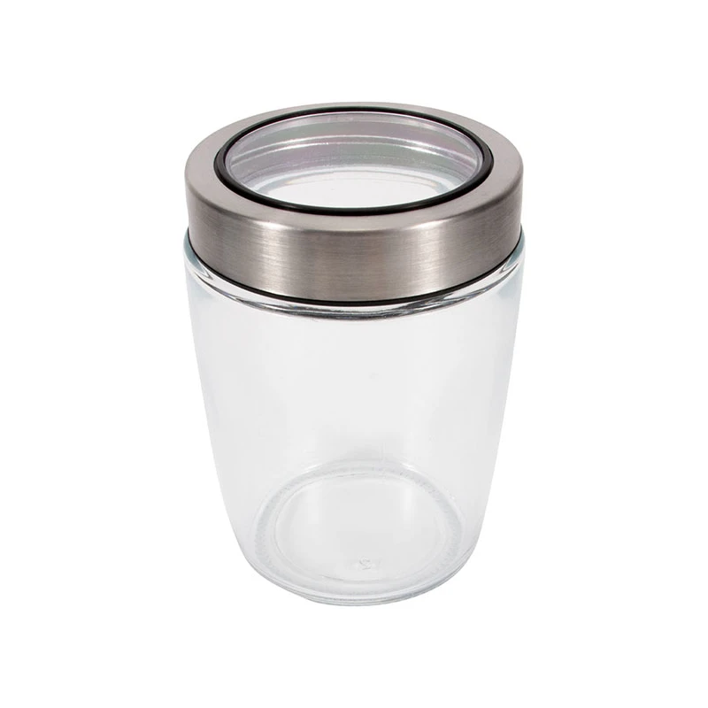 Ideal Kitchen Glass Jar Chrome Lid 500ML