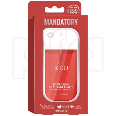 OL89925-RED, Mandatory Hydrating Fragrance Mist 1.5oz RED, 191554899254