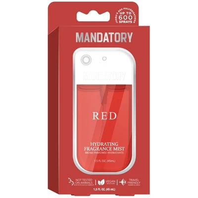 OL89925-RED, Mandatory Hydrating Fragrance Mist 1.5oz RED, 191554899254
