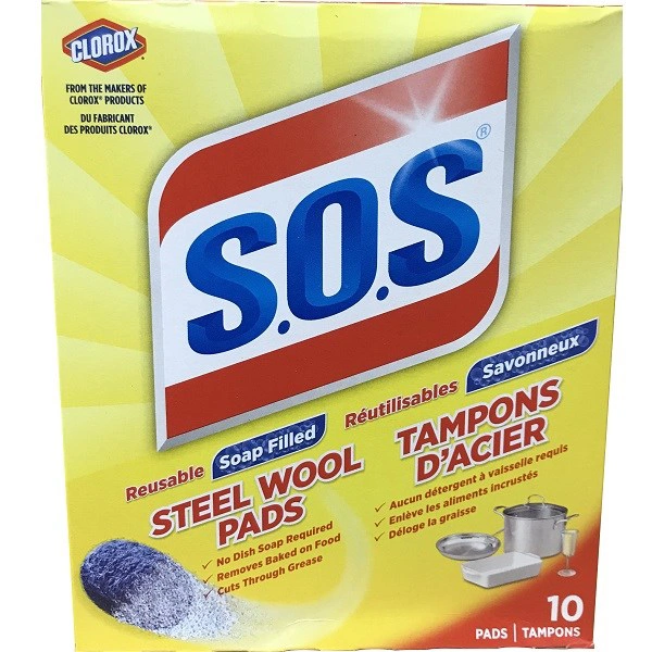 C01346, SOS Soap Pads 10CT Regular, 067029931012