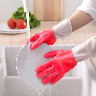 41006, Fresh Start Latex Household Glove Red HD L, 191554410060