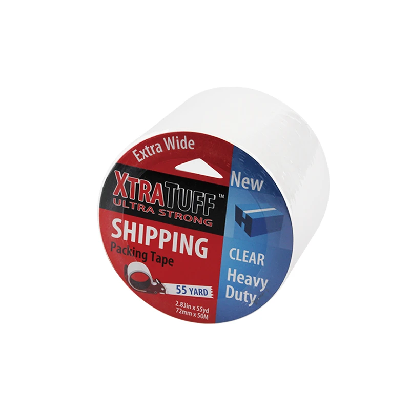 XtraTuff Packing Tape 2.83in by 55yd Clear Extra Wide