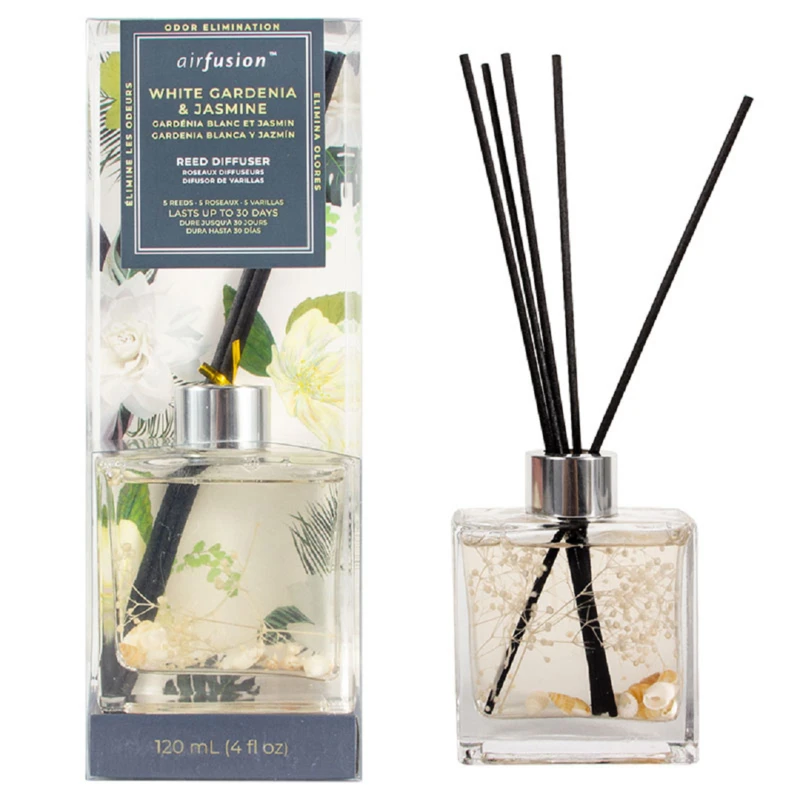 Air Fusion Scented Reed Diffuser Set White Gardenia & Jasmine 120ml