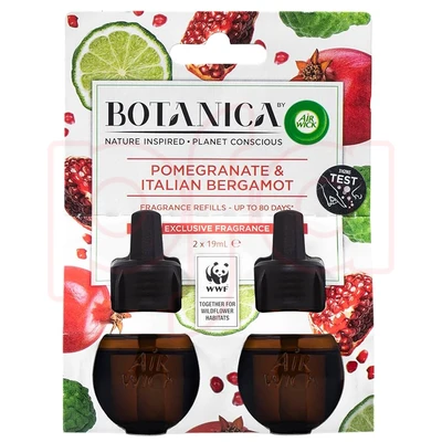 AWO2-PIB, Air Wick Oil Refill 19mL 2 Pack Pomegranate & Italian Bergamot, 9300701630416