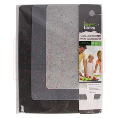 32314, Ideal Kitchen Flexible Cutting Mats 3PK, 191554323148