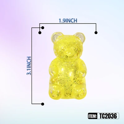 TC2036, Sugar Squeezy Relief Fidget Toys Bear  1.97"x3.15", 887258040367