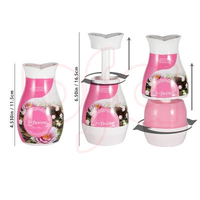 99870, Air Fusion Adjustable Gel Air Freshener Pink Lotus Blossom 6oz, 191554998704