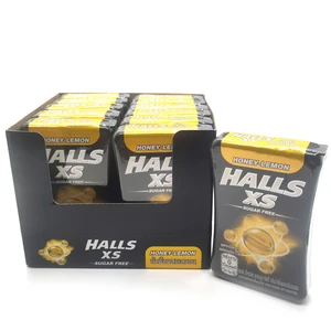 HALL15H, Halls Bag 15g Display Honey Lemon, 8850338015328