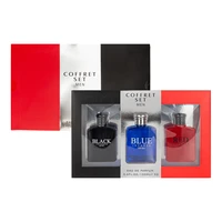 89603, Eau de Parfum 3.4 oz/100 ml 3 Pcs Set for Men Black Intense/Blue Intense/Red Intense - United Scents, 191554896031