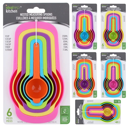 32305, Ideal Kitchen Measuring Spoon Nested 6PK, 191554323056