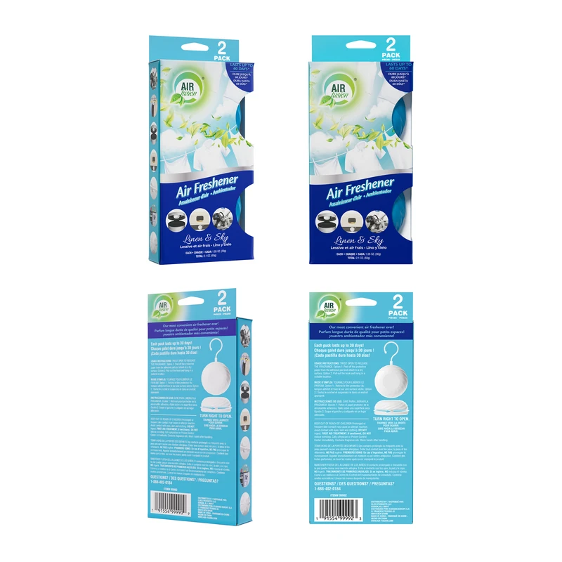 Air Fusion Air Freshener Gel 2pk Linen & Sky