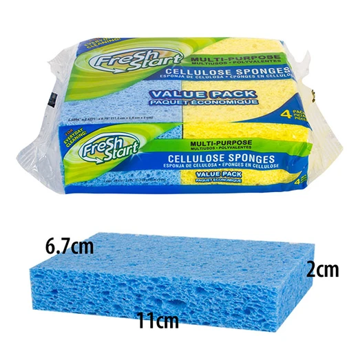 32224, Fresh Start Cellulose Sponges 4PK, 191554322240