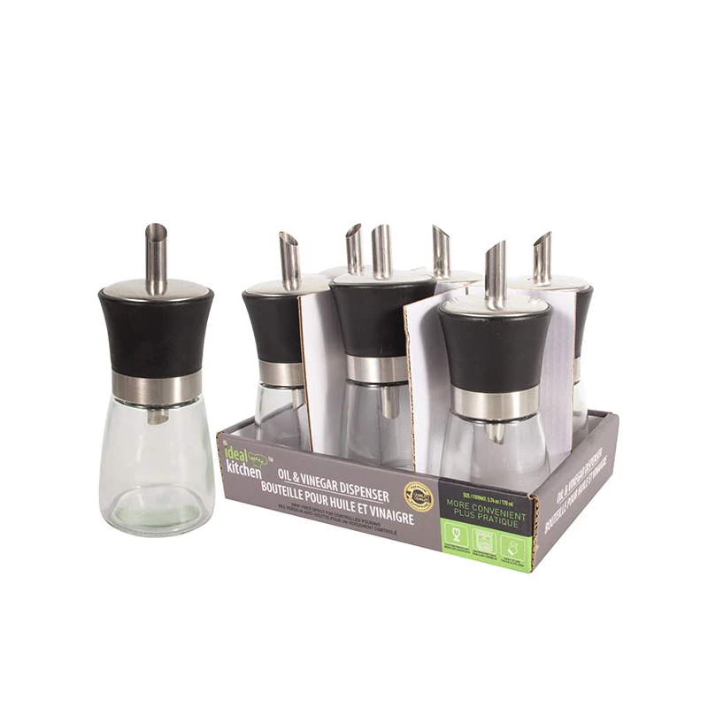 Ideal Kitchen Oil & Vinegar Dispenser Stainless Steel 5.74 oz