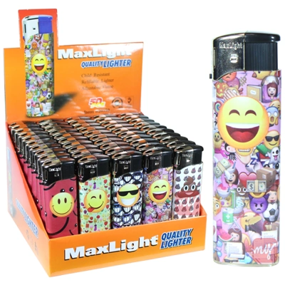 J20350, MaxLight Electronic Lighter Emoji PDQ, 605369203507