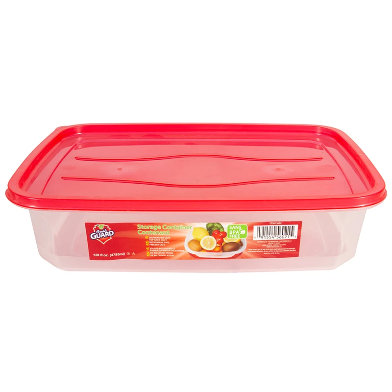 Fresh Guard Storage Container Red Rectangular 125oz