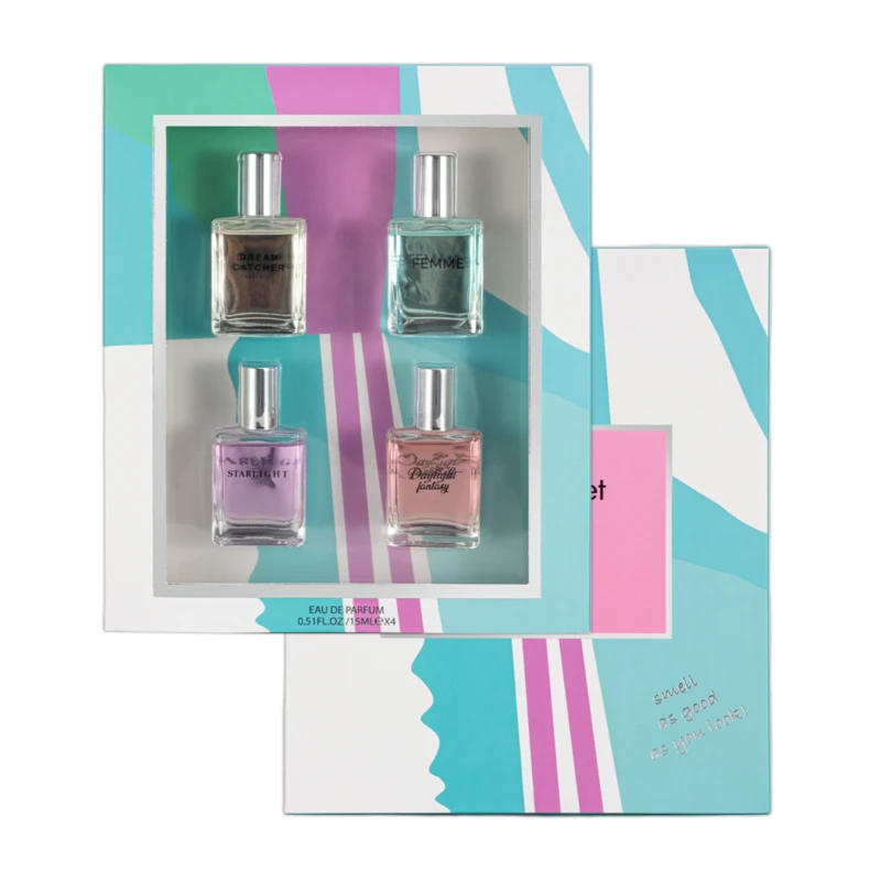Women's 4pcs MINI COFFRET Set 4×0.51fl.oz/15ml EDT