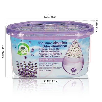 60154, Air Fusion Moisture Absorber+Odor Eliminator 6.7oz Lavender Vanilla, 191554601543