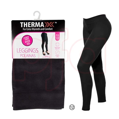 18201, Thermaxxx Winter Fleece Legging Black Only, 191554182011