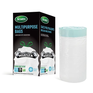 ST-40100, Scotts Mega Flex Drawstring Trash Bag 13Gal 35CT, 191554401006