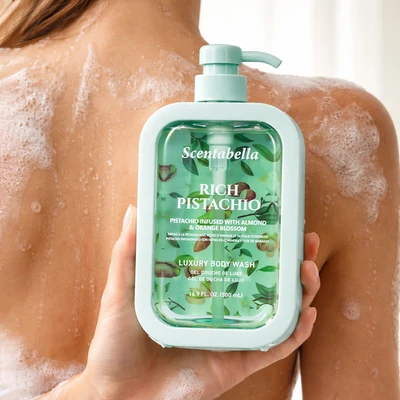 60659, Scentabella Body Wash 16.9oz – Rich Pistachio, 191554606593