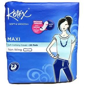 KSS-M20, Kotex Soft & Smooth Maxi Plus 20CT Non Wing, 8992812805473