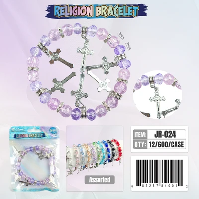 JR-024, Crystal Religion Bracelet, 887257840012