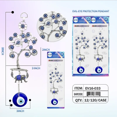 EV16-033, EVIL-EYE PROTECTION PENDANT, 887257860010