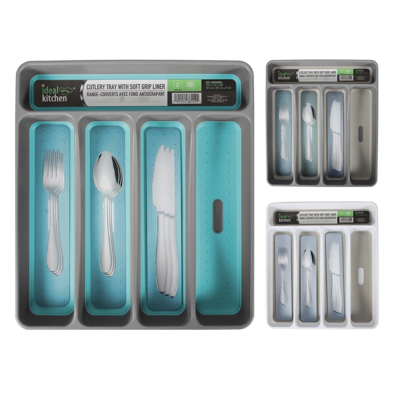 Ideal Kitchen Cutlery Tray 12.8x11.4x1.7 inch 5 Section