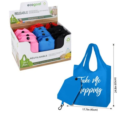 49011, EcoGoal Resuable Folding Shopping Bag, 191554490116
